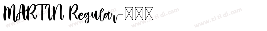 MARTIN Regular字体转换